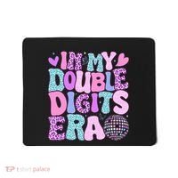 In My Double Digits Era Retro 10 Year Old 10th Birthday Mousepad thumb 0