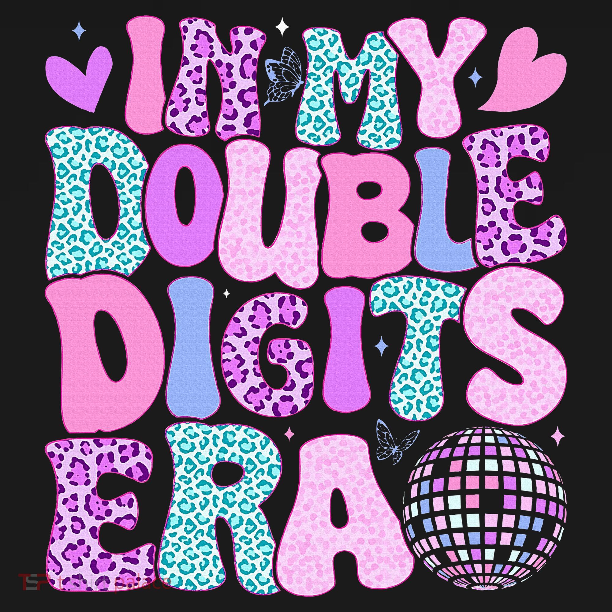 In My Double Digits Era Retro 10 Year Old 10th Birthday Mousepad