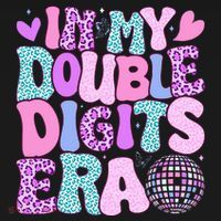 In My Double Digits Era Retro 10 Year Old 10th Birthday Baby Bodysuit thumb 2