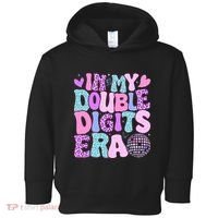 In My Double Digits Era Retro 10 Year Old 10th Birthday Toddler Hoodie thumb 0