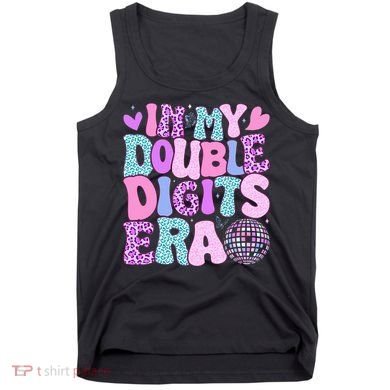 In My Double Digits Era Retro 10 Year Old 10th Birthday Tank Top