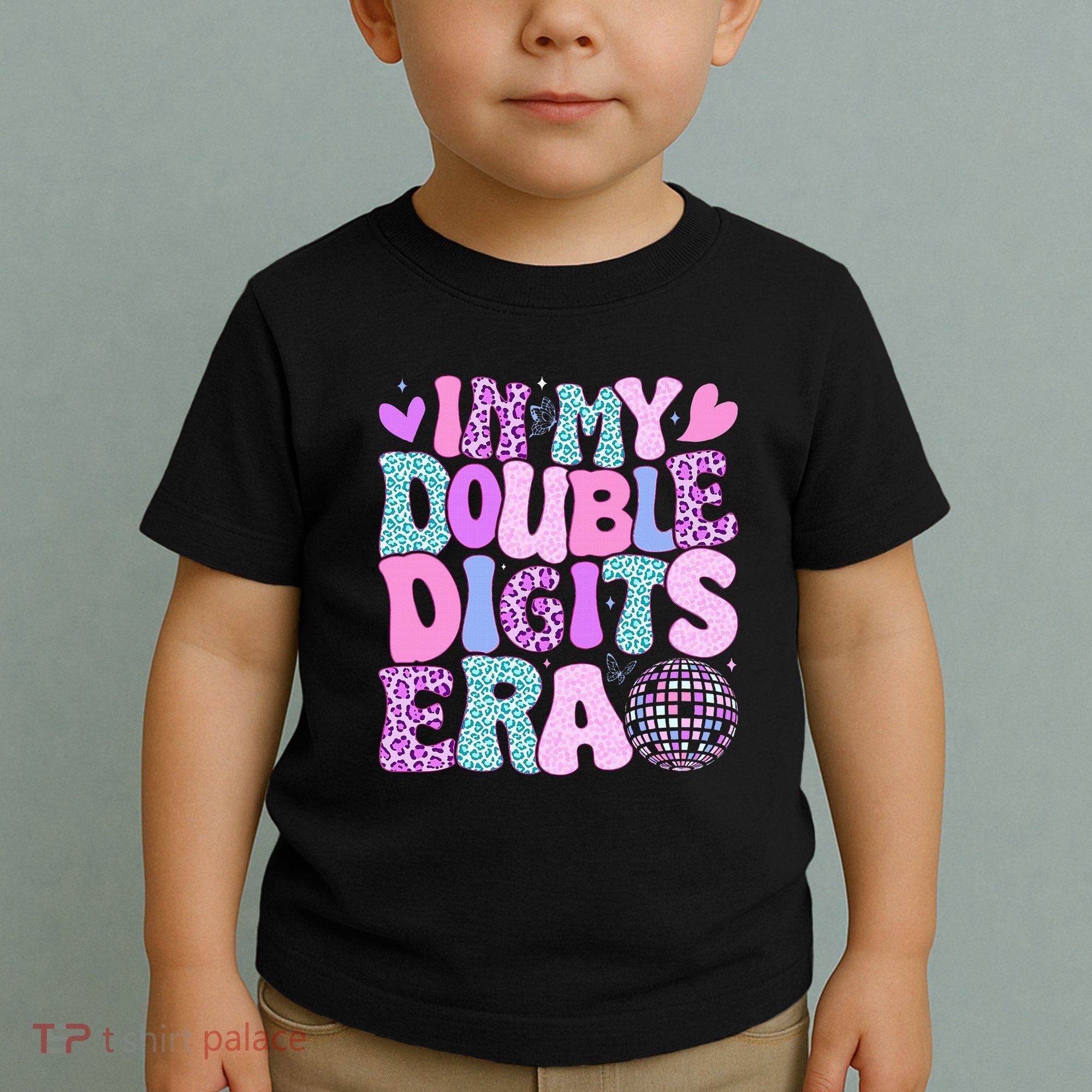 In My Double Digits Era Retro 10 Year Old 10th Birthday Toddler T-Shirt