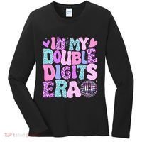 In My Double Digits Era Retro 10 Year Old 10th Birthday Women's Long Sleeve Shirt thumb 0