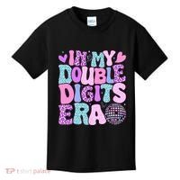 In My Double Digits Era Retro 10 Year Old 10th Birthday Kids T-Shirt thumb 0
