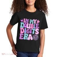 In My Double Digits Era Retro 10 Year Old 10th Birthday Kids T-Shirt thumb 2