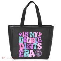 In My Double Digits Era Retro 10 Year Old 10th Birthday Tote Bag thumb 0