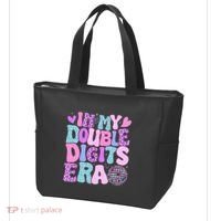 In My Double Digits Era Retro 10 Year Old 10th Birthday Tote Bag thumb 3