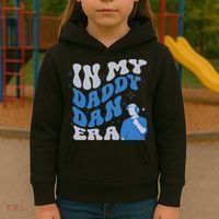 In My Daddy Dan Era Funny Papa Daddy Fathers Day Kids Hoodie thumb 3