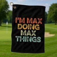 IM Max Doing Max Things Golf Towel thumb 1