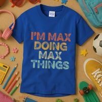 IM Max Doing Max Things Kids T-Shirt thumb 3