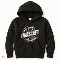 In My Defense I Was Left Unsupervised Funny Saying Graphic Kids Hoodie thumb 0
