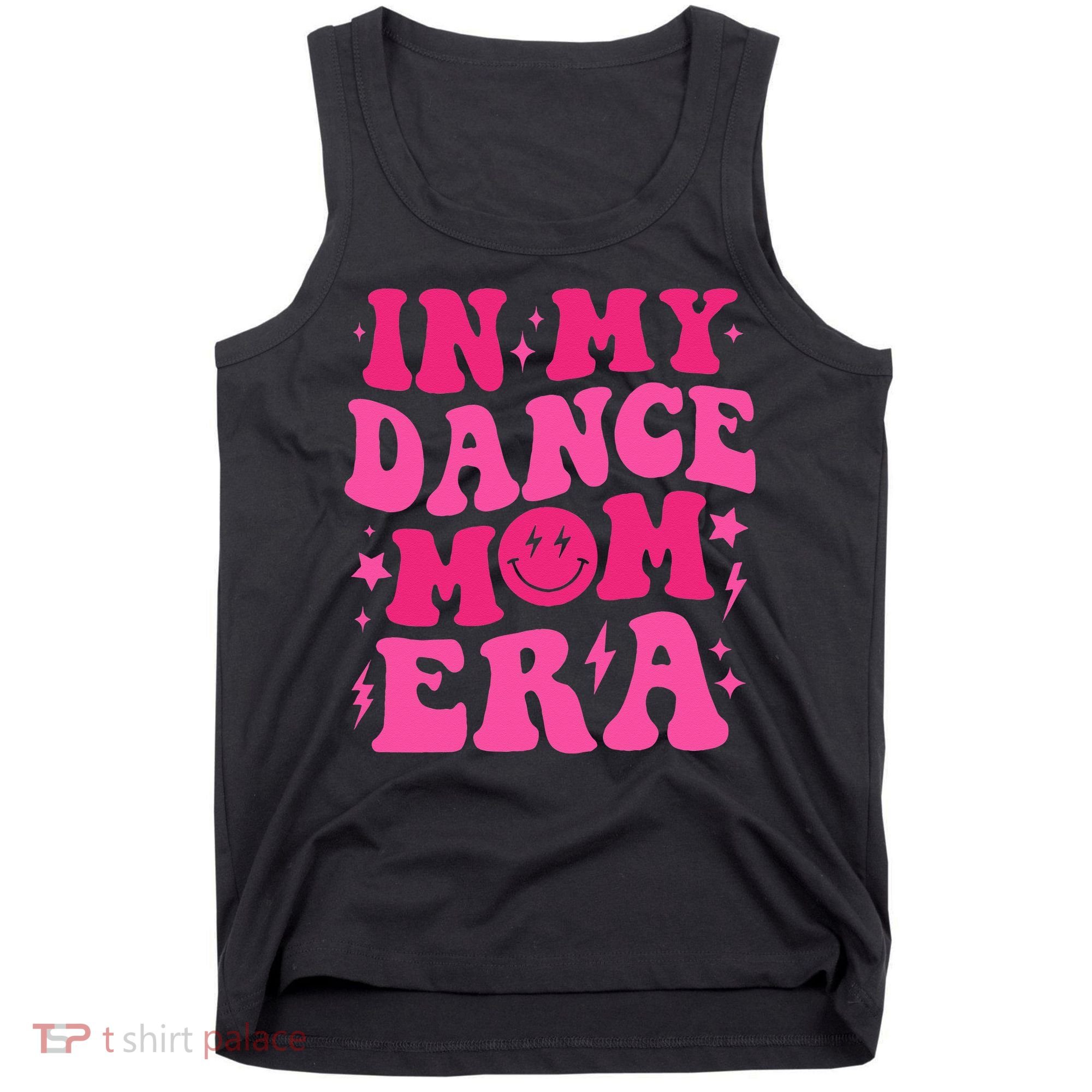 In My Dance Mom Era Groovy Sports Dance Mom Sweat Tank Top