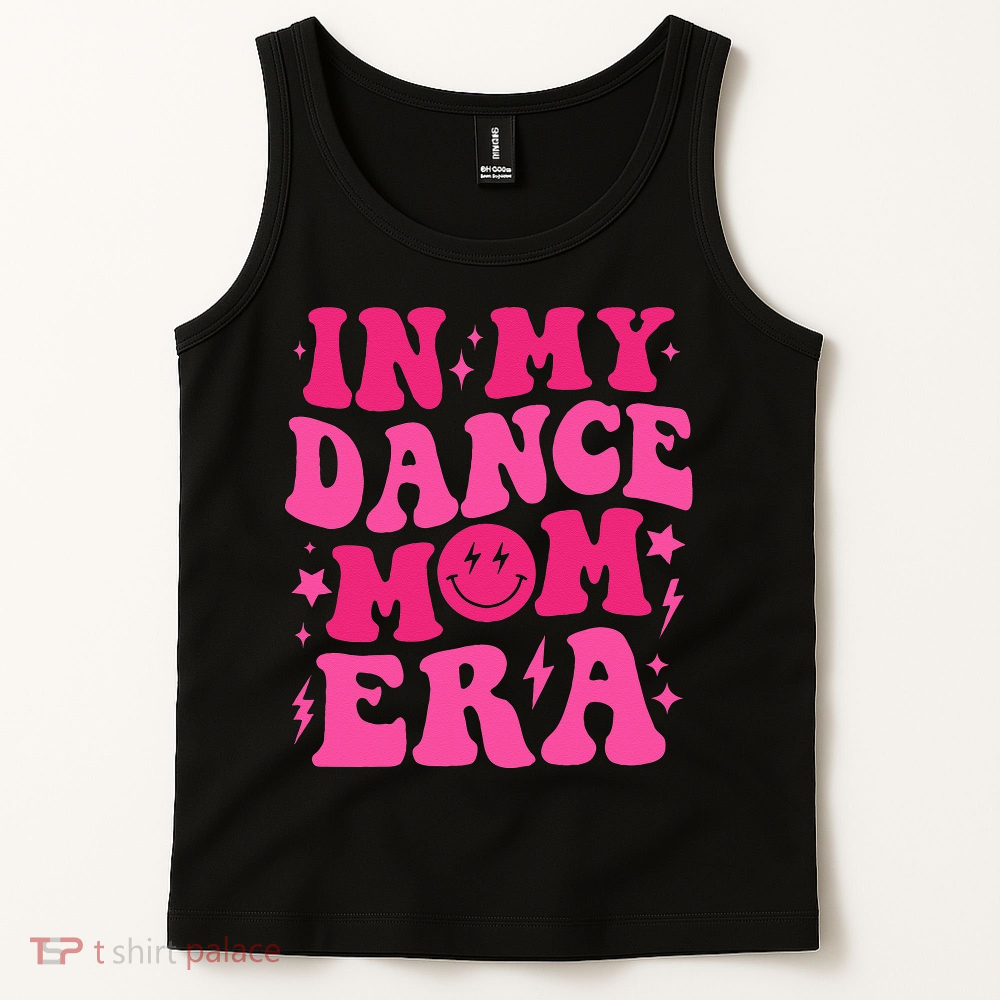 In My Dance Mom Era Groovy Sports Dance Mom Sweat Tank Top
