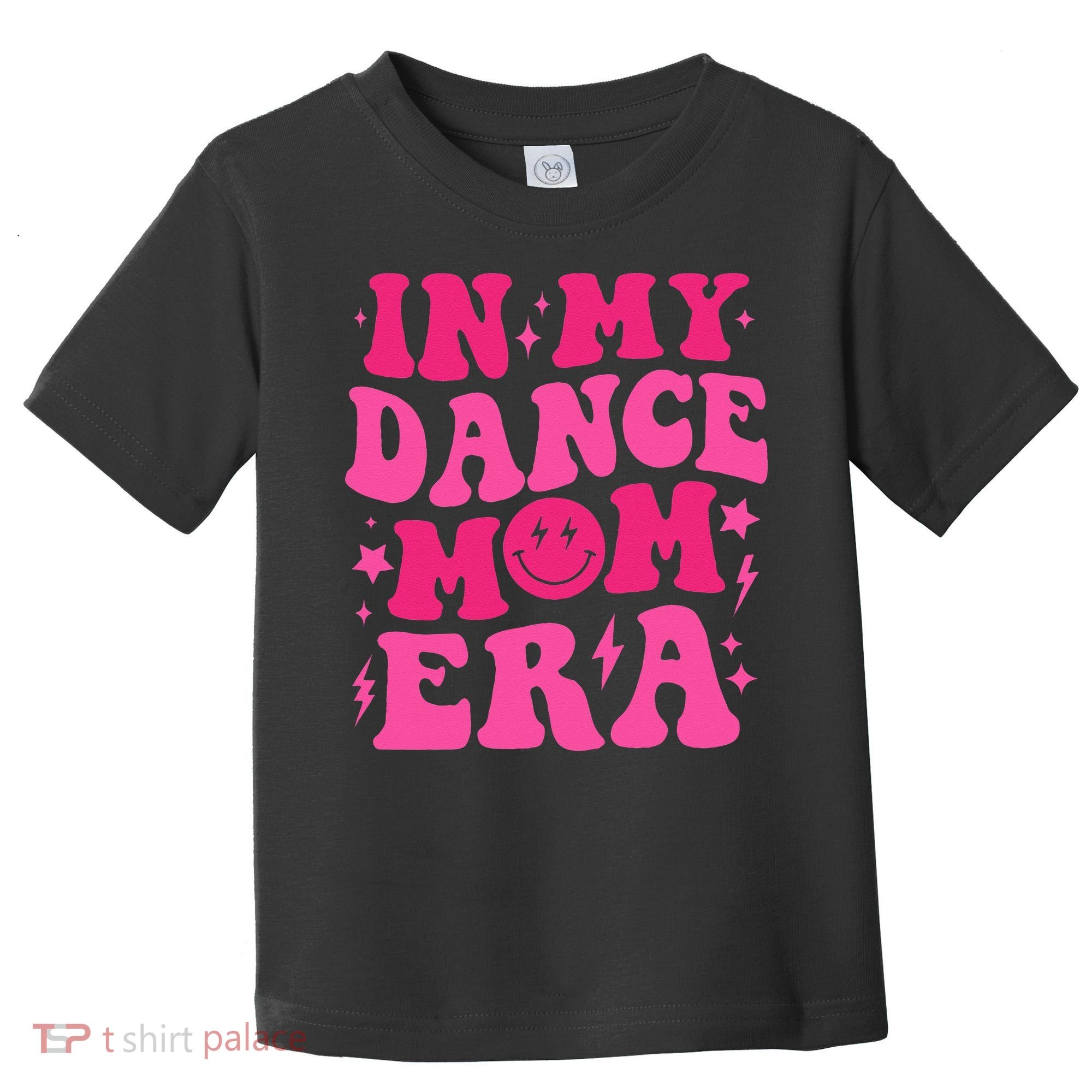 In My Dance Mom Era Groovy Sports Dance Mom Sweat Toddler T-Shirt