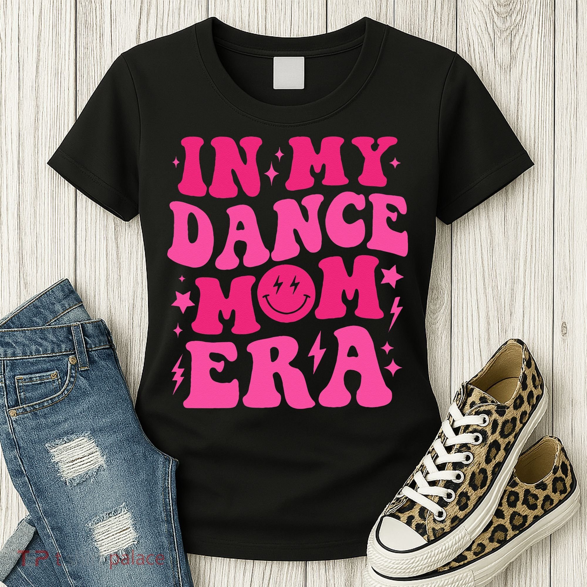 In My Dance Mom Era Groovy Sports Dance Mom Sweat Women's T-Shirt