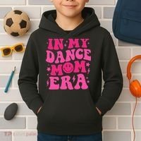 In My Dance Mom Era Groovy Sports Dance Mom Sweat Kids Hoodie thumb 2