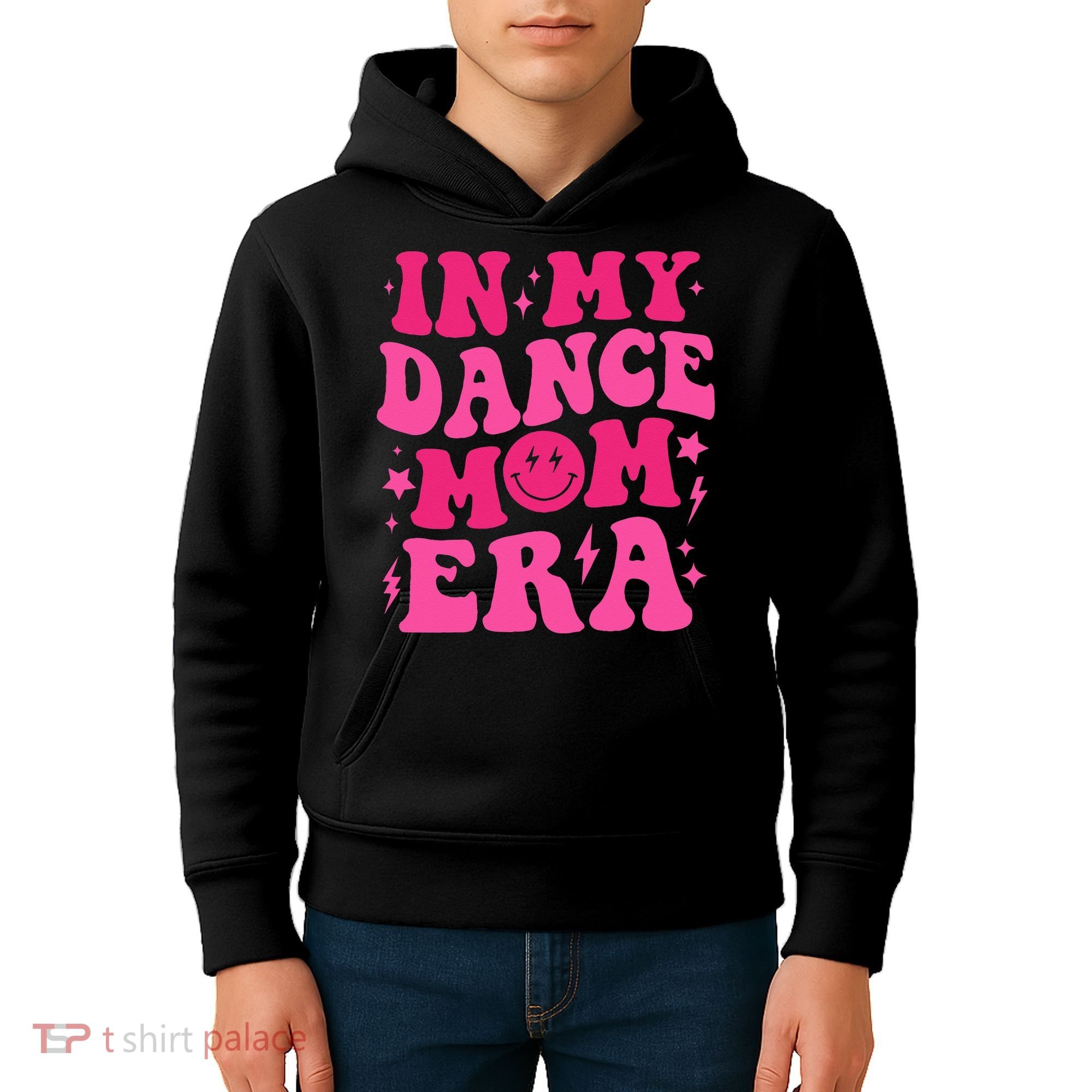 In My Dance Mom Era Groovy Sports Dance Mom Sweat Kids Hoodie