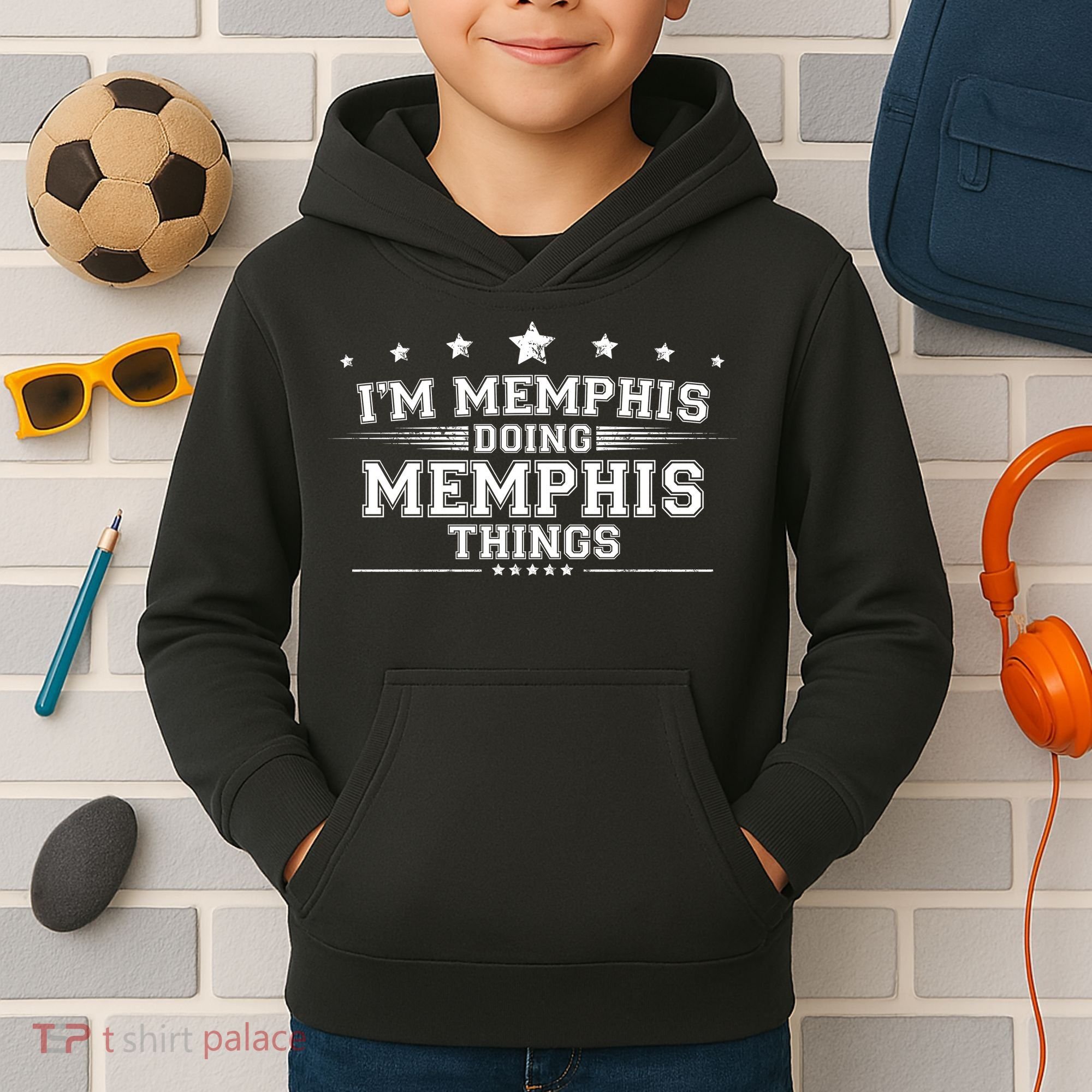 Im Memphis Doing Memphis Things Kids Hoodie