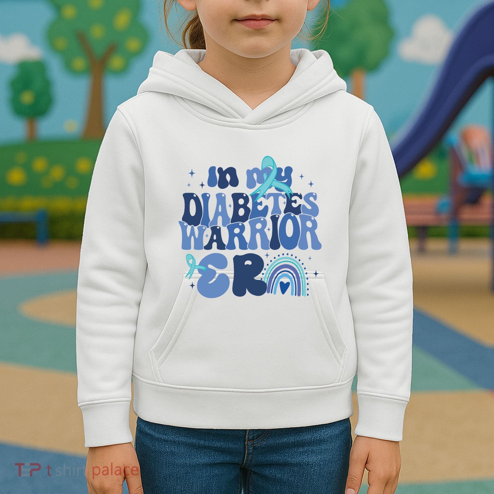 In My Diabetes Warrior Era Kids Hoodie