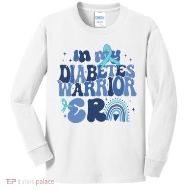 In My Diabetes Warrior Era Kids Long Sleeve Shirt