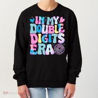 In My Double Digits Era Retro 10 Year Old 10th Birthday Women's Sweatshirt thumb 0