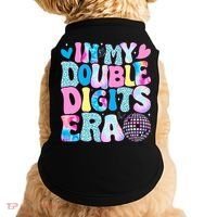In My Double Digits Era Retro 10 Year Old 10th Birthday Doggie Tank thumb 0