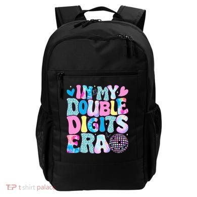In My Double Digits Era Retro 10 Year Old 10th Birthday Backpack