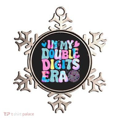In My Double Digits Era Retro 10 Year Old 10th Birthday Ornament