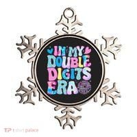In My Double Digits Era Retro 10 Year Old 10th Birthday Ornament thumb 0