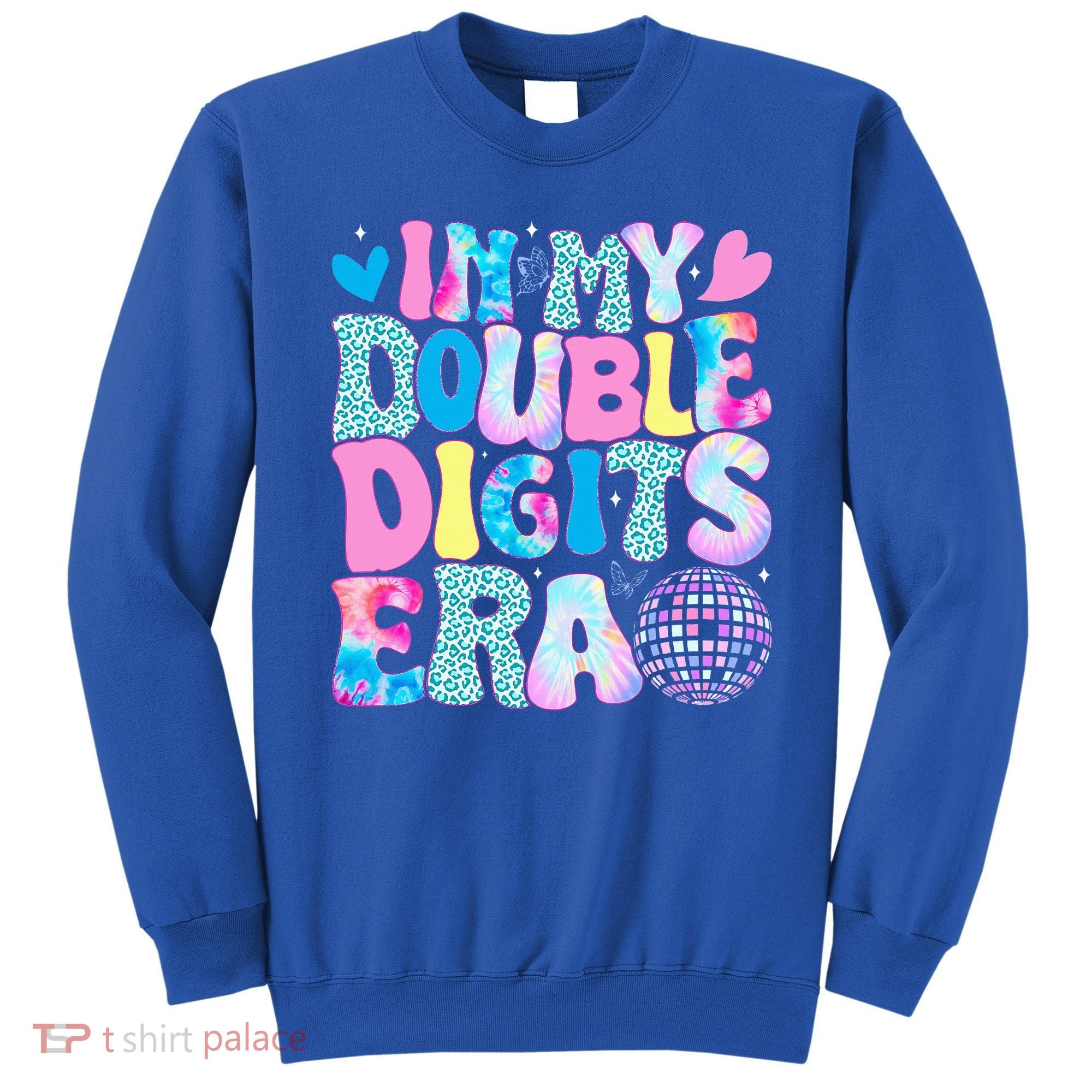 In My Double Digits Era Retro 10 Year Old 10th Birthday Sweatshirt
