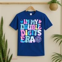 In My Double Digits Era Retro 10 Year Old 10th Birthday T-Shirt thumb 2