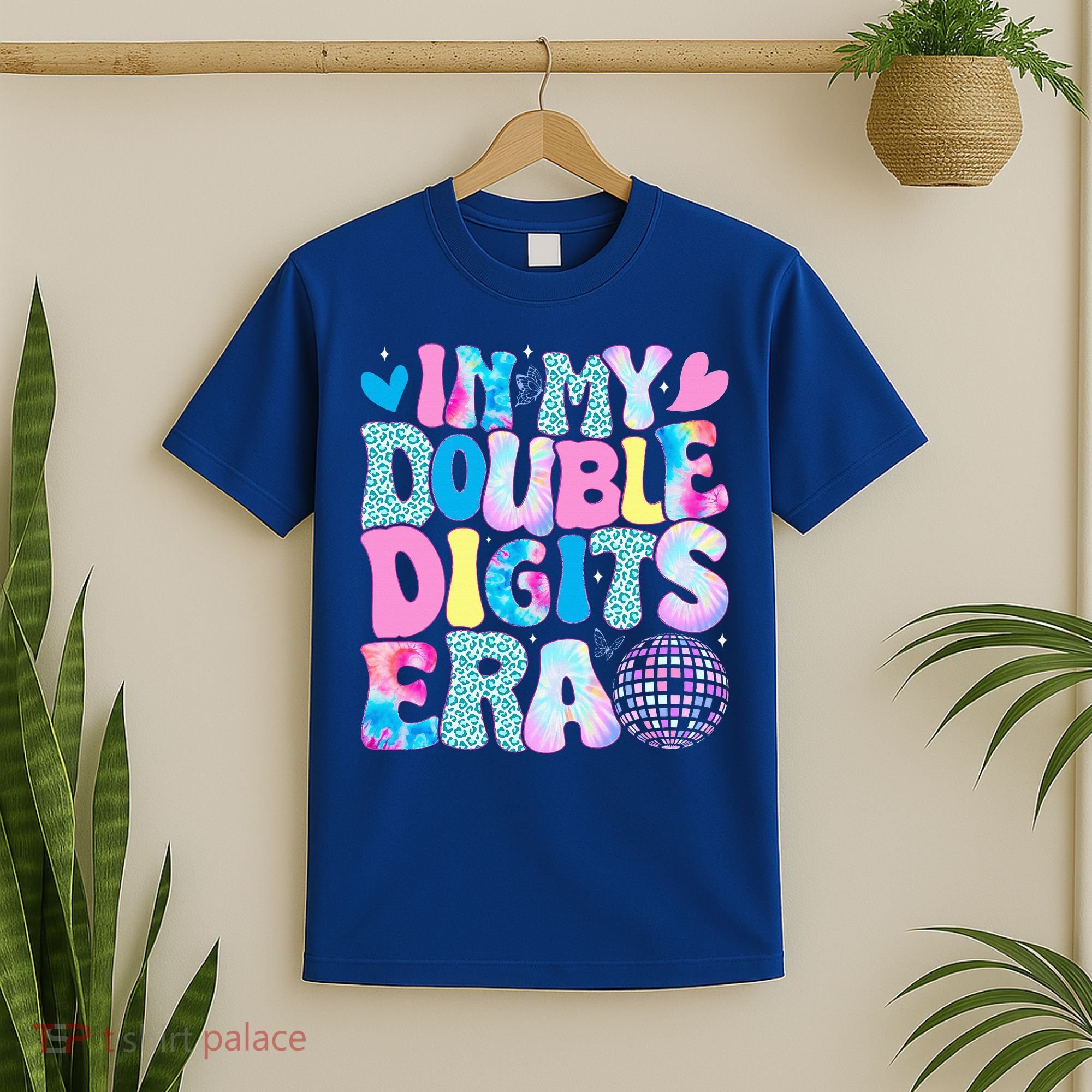 In My Double Digits Era Retro 10 Year Old 10th Birthday T-Shirt