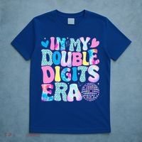 In My Double Digits Era Retro 10 Year Old 10th Birthday T-Shirt thumb 5