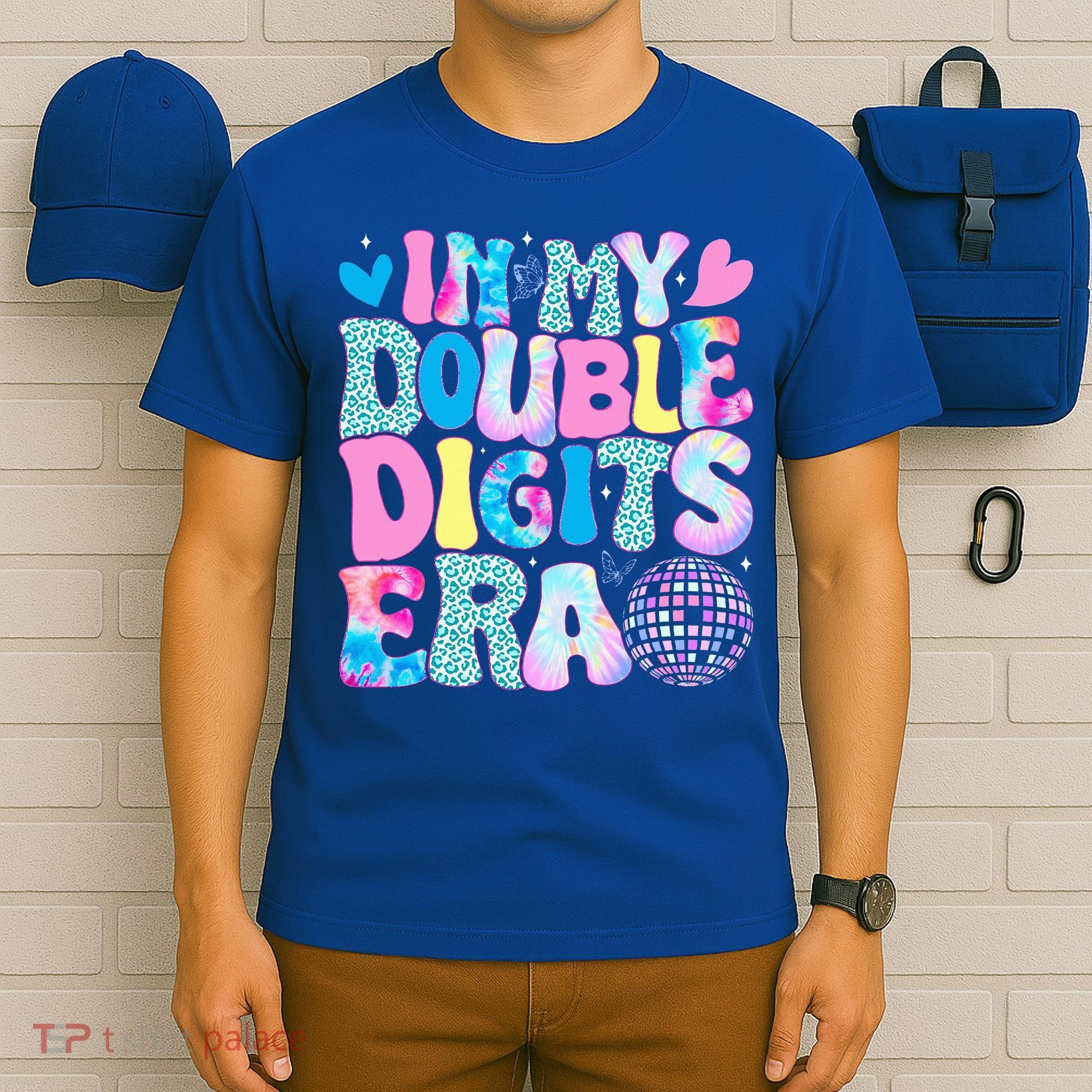 In My Double Digits Era Retro 10 Year Old 10th Birthday T-Shirt
