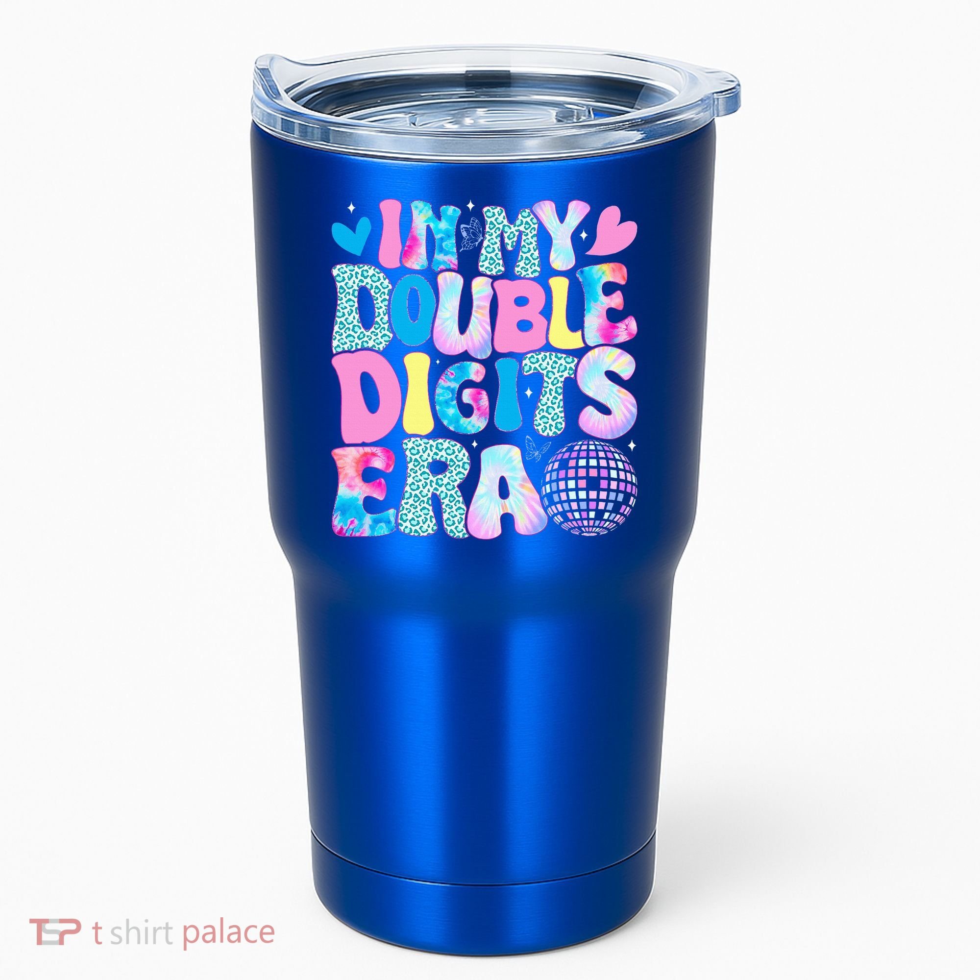 In My Double Digits Era Retro 10 Year Old 10th Birthday Tumbler