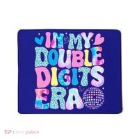 In My Double Digits Era Retro 10 Year Old 10th Birthday Mousepad thumb 0