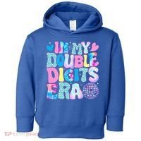 In My Double Digits Era Retro 10 Year Old 10th Birthday Toddler Hoodie thumb 0