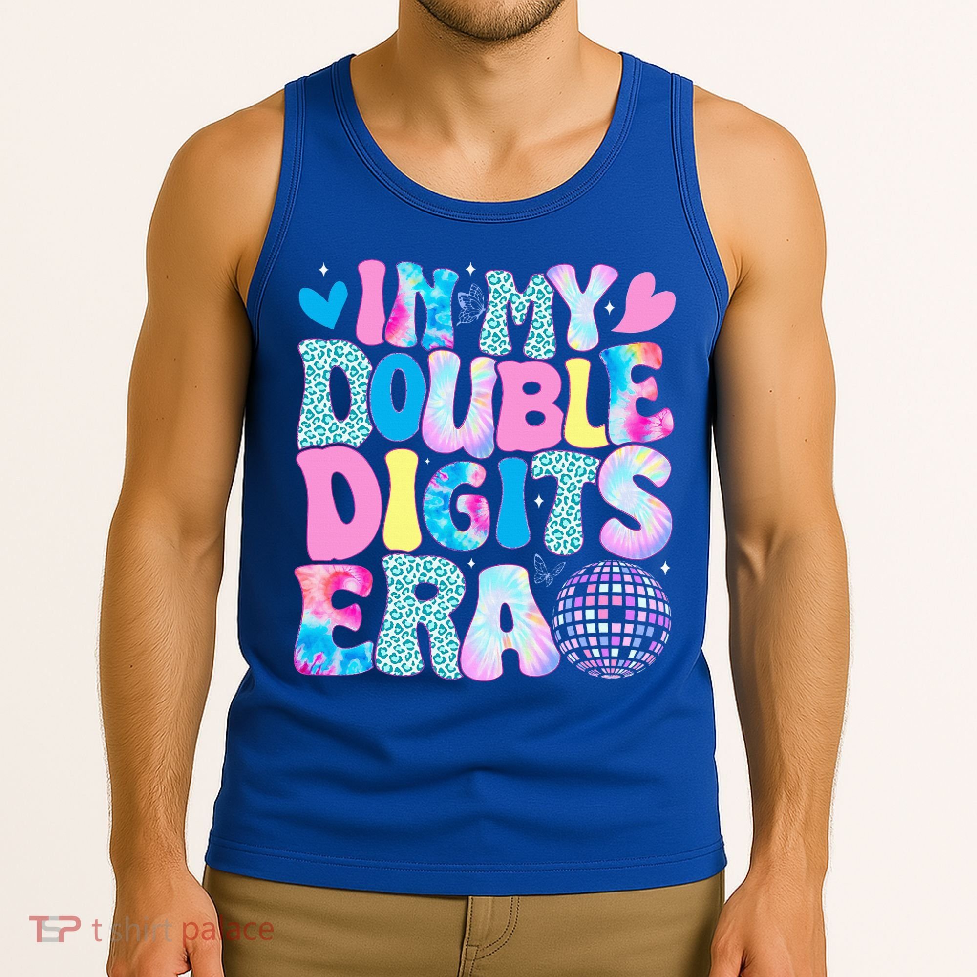 In My Double Digits Era Retro 10 Year Old 10th Birthday Tank Top