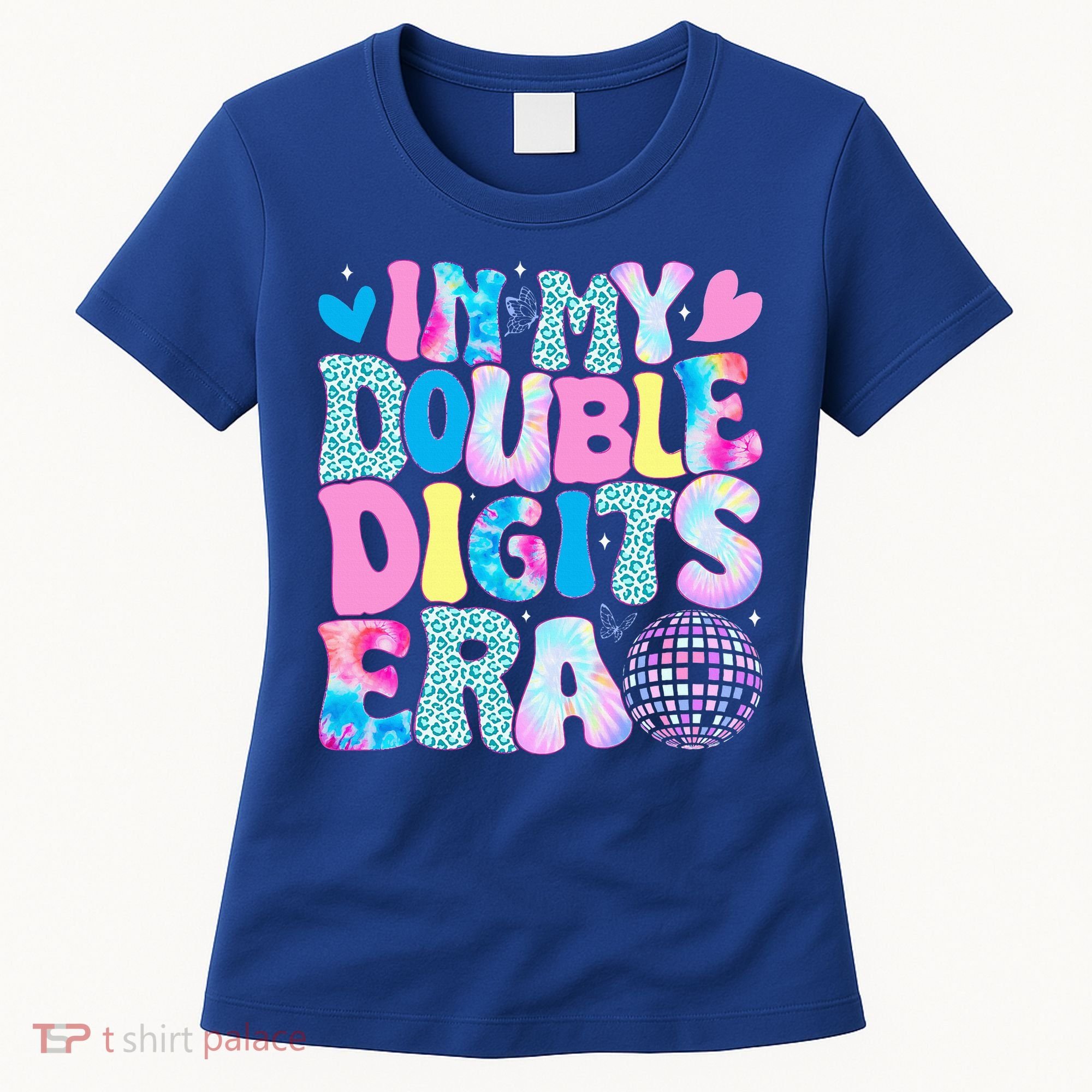 In My Double Digits Era Retro 10 Year Old 10th Birthday Women's T-Shirt