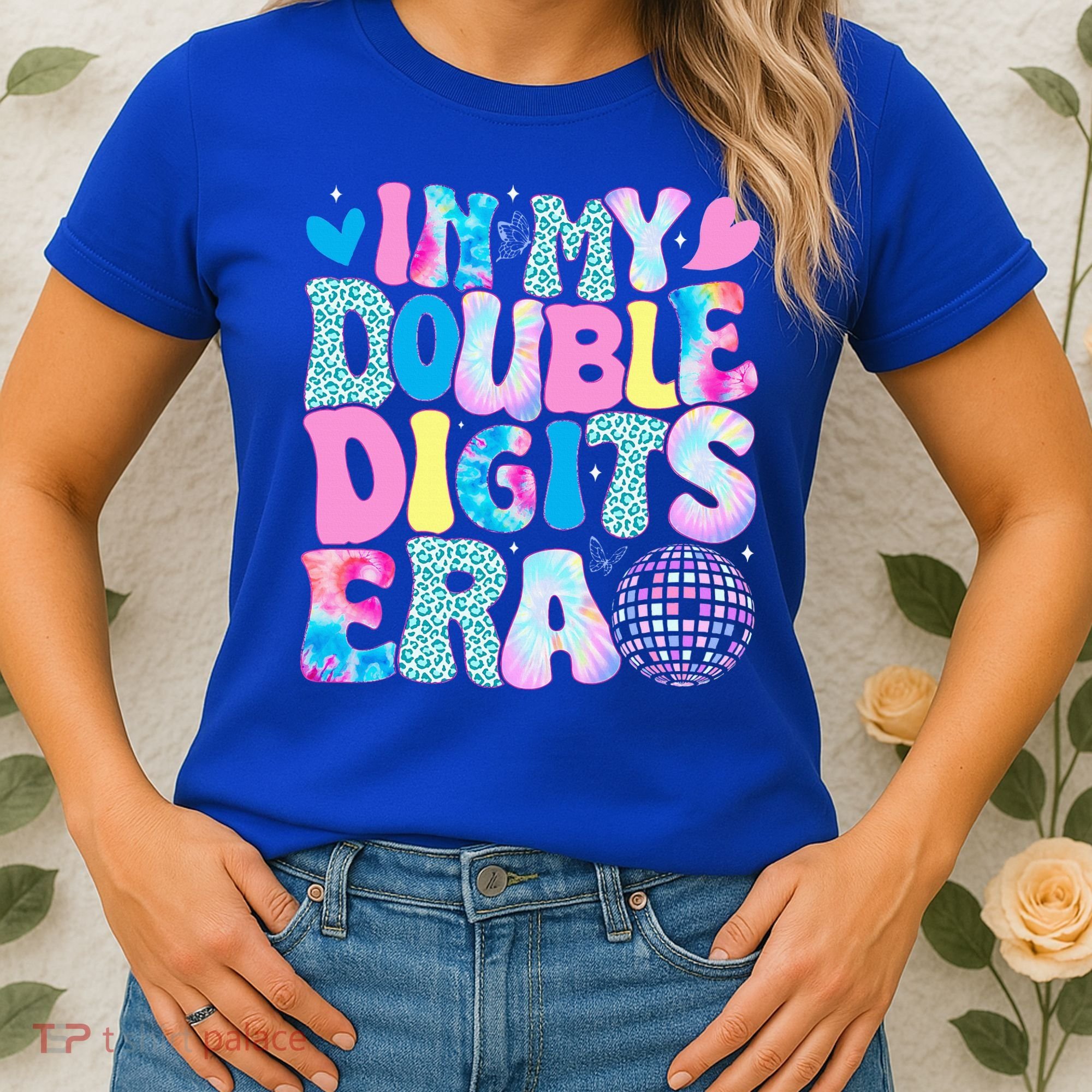 In My Double Digits Era Retro 10 Year Old 10th Birthday Women's T-Shirt