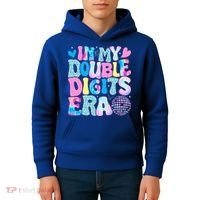 In My Double Digits Era Retro 10 Year Old 10th Birthday Kids Hoodie thumb 4