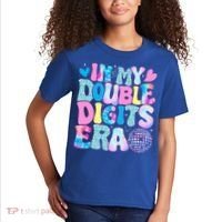 In My Double Digits Era Retro 10 Year Old 10th Birthday Kids T-Shirt thumb 2