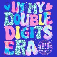 In My Double Digits Era Retro 10 Year Old 10th Birthday Kids T-Shirt thumb 4