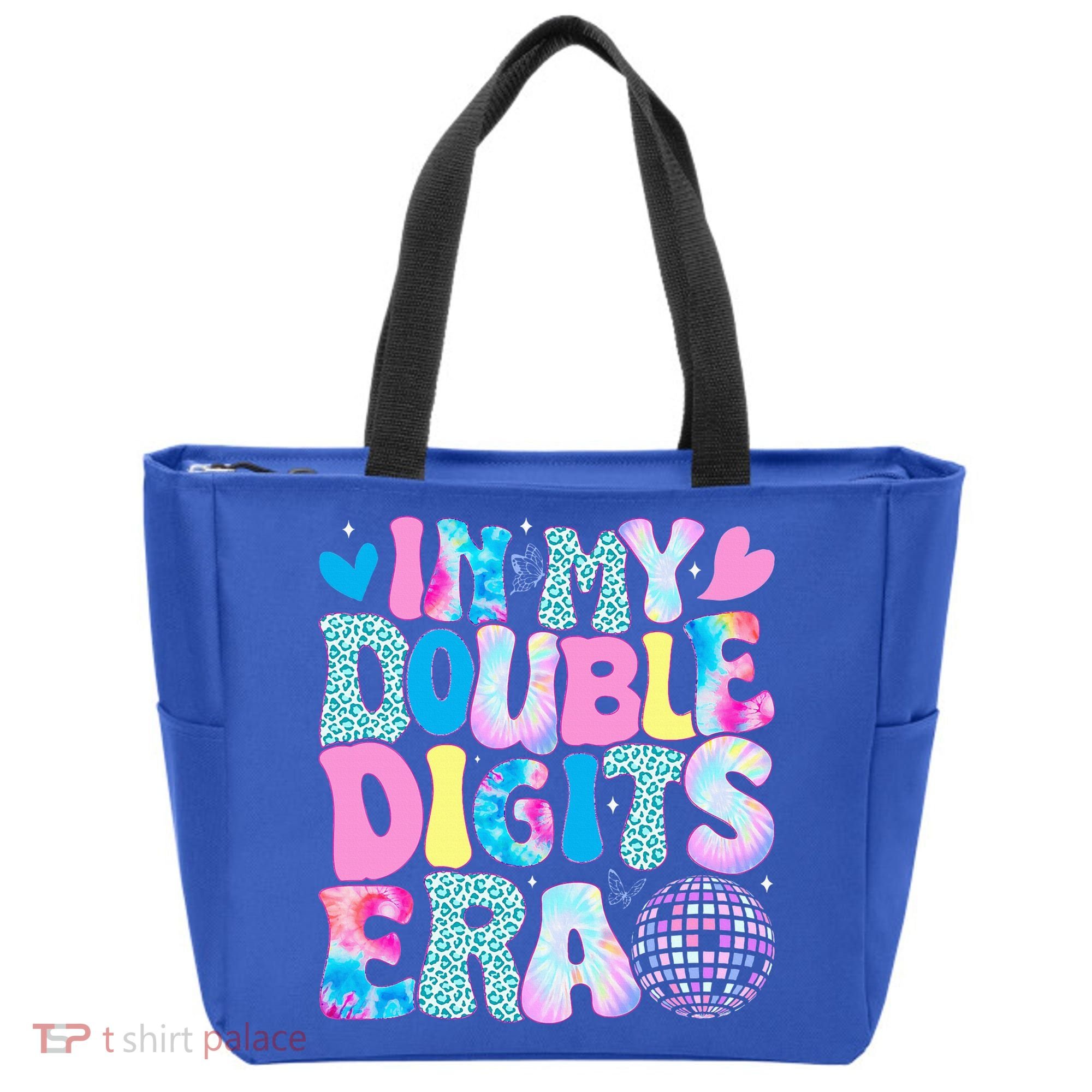 In My Double Digits Era Retro 10 Year Old 10th Birthday Tote Bag