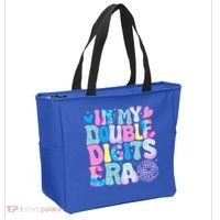 In My Double Digits Era Retro 10 Year Old 10th Birthday Tote Bag thumb 2