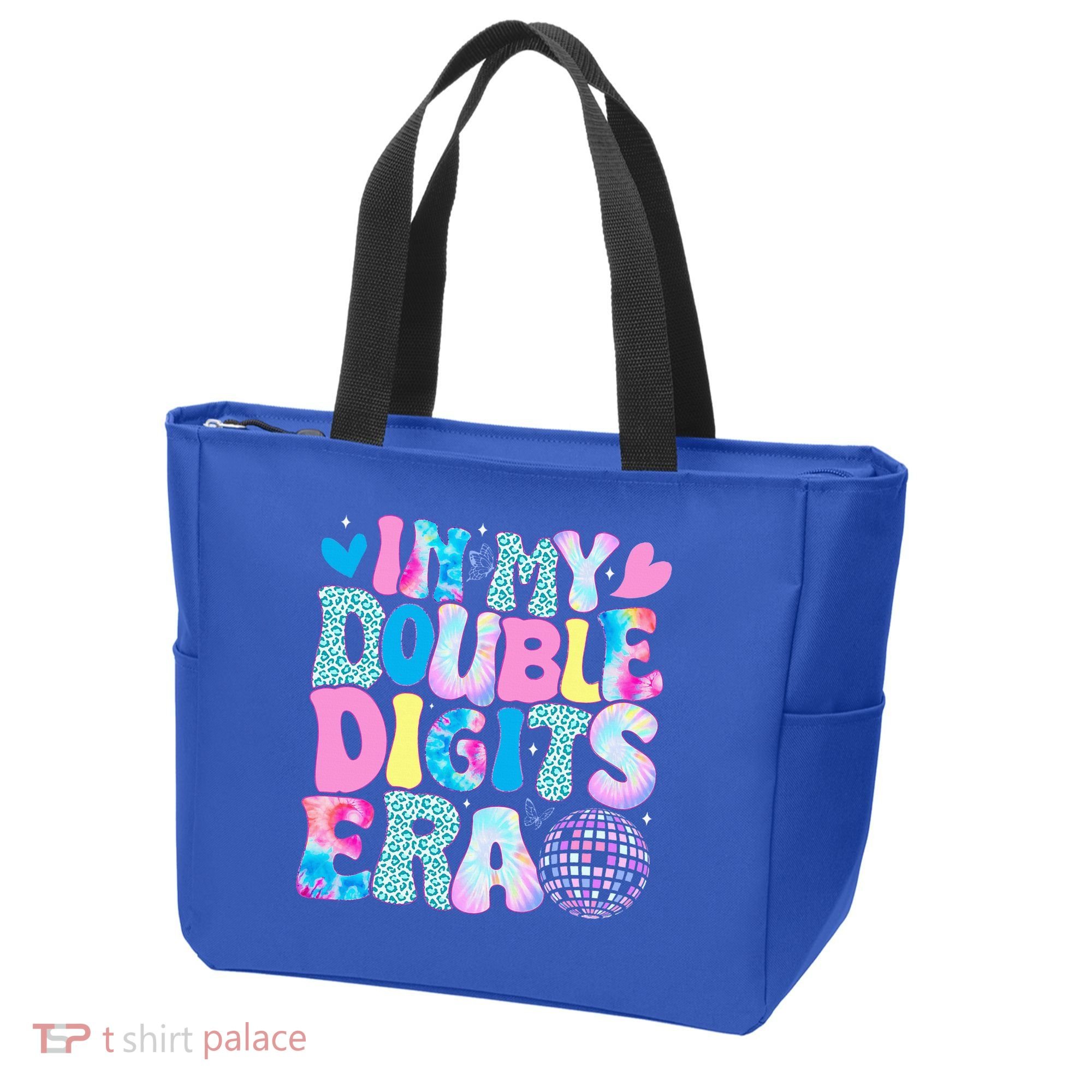 In My Double Digits Era Retro 10 Year Old 10th Birthday Tote Bag