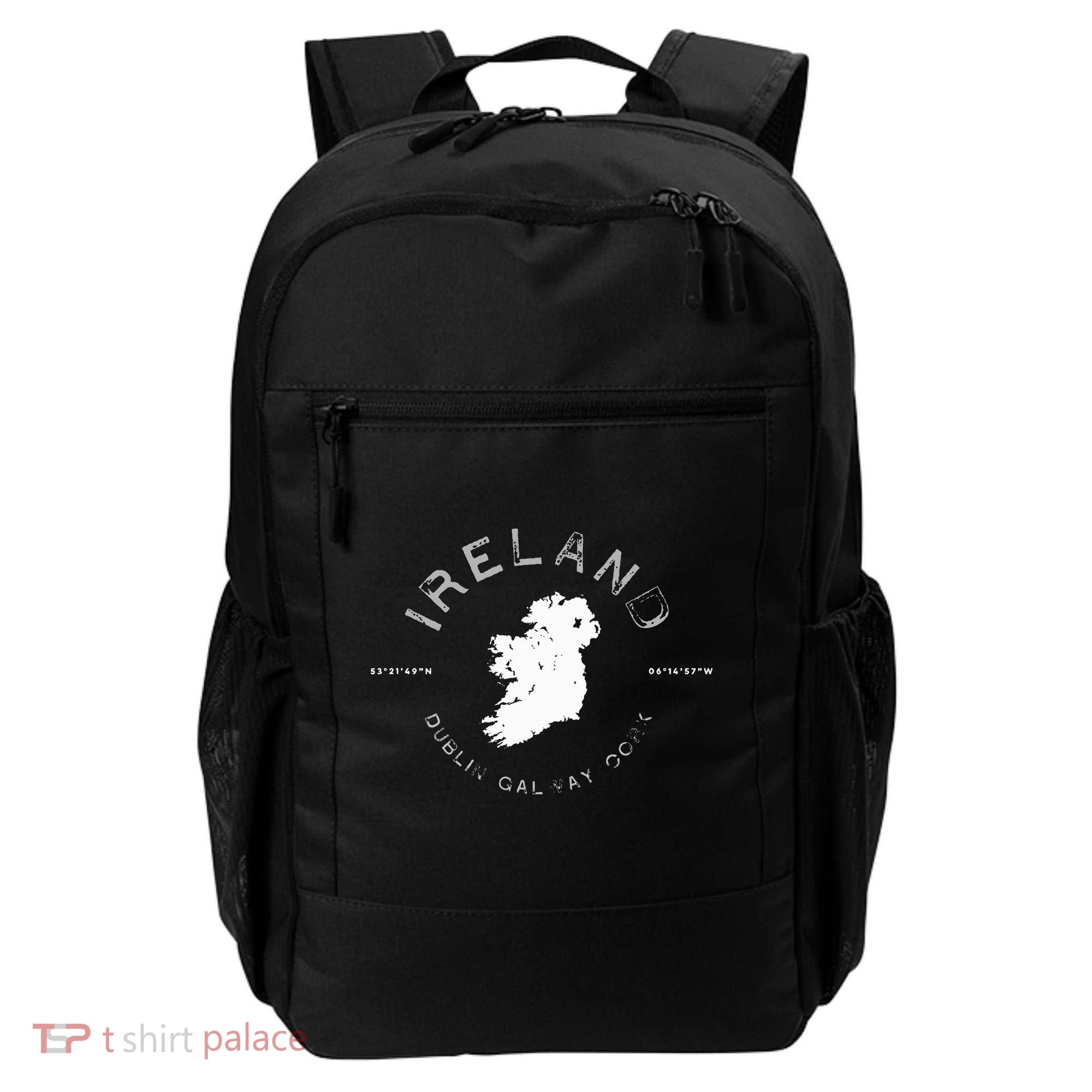 Ireland Map Dublin Galway Cork Graphic Backpack