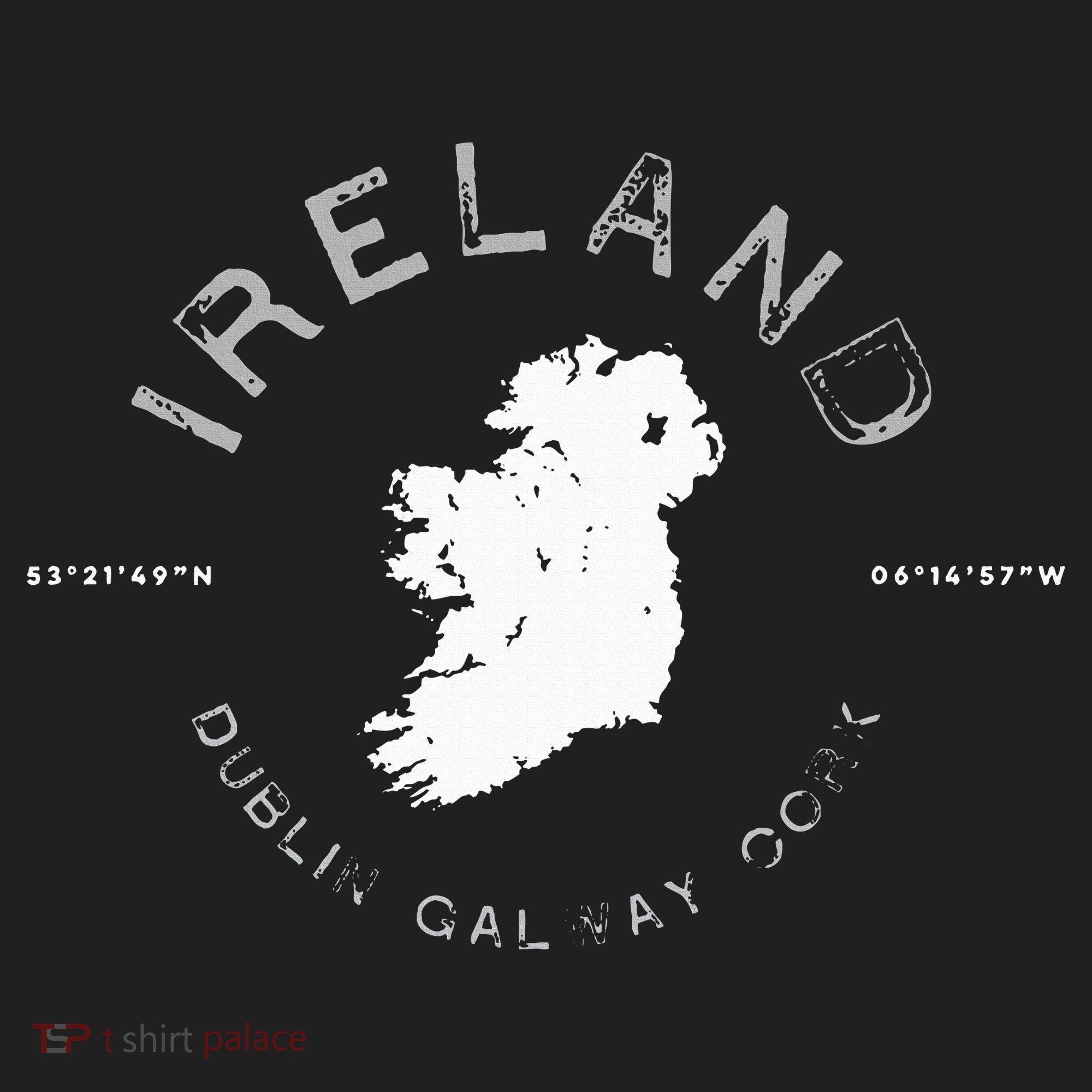 Ireland Map Dublin Galway Cork Graphic Beanie