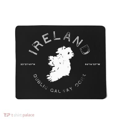 Ireland Map Dublin Galway Cork Graphic Mousepad