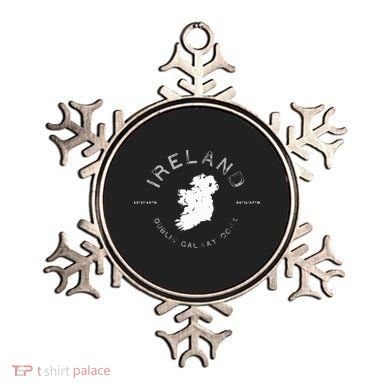 Ireland Map Dublin Galway Cork Graphic Ornament